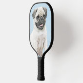 Pug schilderen - Kute Original Dog Art Pickleball Paddle (Links)
