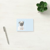 Pug schilderen - Kute Original Dog Art Post-it® Notes (Kantoor)