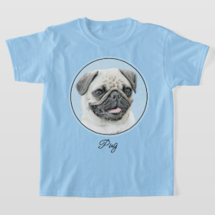 Pug schilderen - Kute Original Dog Art T-shirt