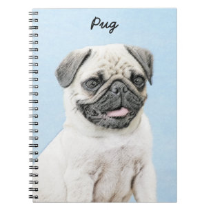 Pug schilderen - Oorspronkelijke dog maken Notitieboek