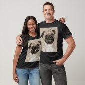 Pug Schilderen T-shirt (Unisex)