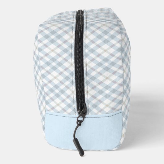 Pug Schilderij Fawn Zilver Schattige Originele Pet Toilettasje (Rechts)