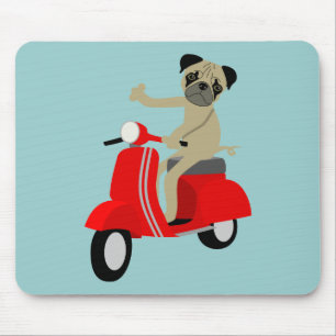 Pug scooter muismat