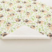 Pug Sherpa Blanket Deken (3/4)