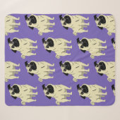 Pug Sherpa Deken (Voorkant (horizontaal))