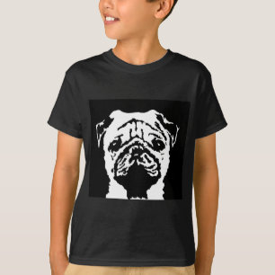 Pug Shirt - Kinder donkere T-shirt