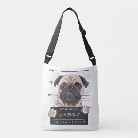 Pug Shot Crossbody Tas (Voorkant)