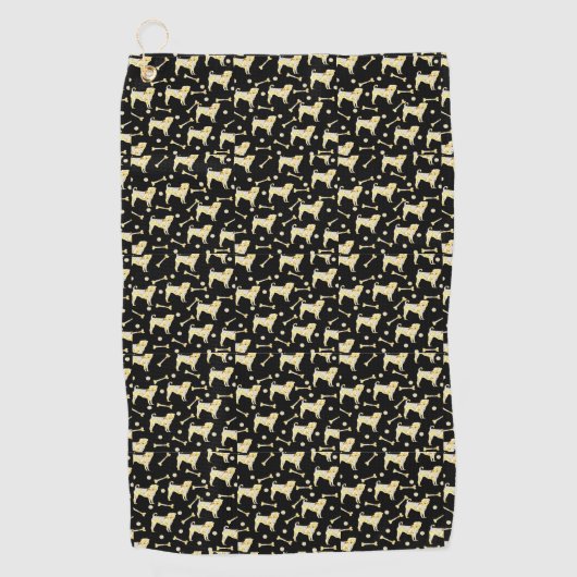 PUG SIERADEN GOLFHANDDOEK (Voorkant)