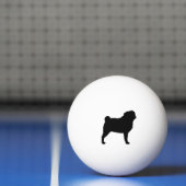Pug Silhouette Pingpongbal (Net)
