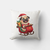 Pug slee rit kussen (Voorkant)