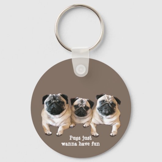 Pug Sleutelhanger (Voorkant)