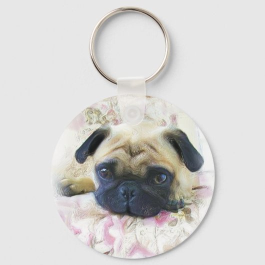 Pug Sleutelhanger (Voorkant)