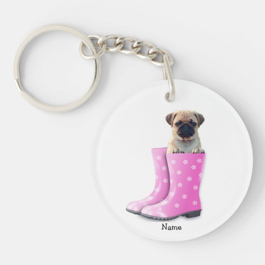 Pug Sleutelhanger (Voorkant)