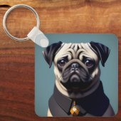 Pug Sleutelhanger (Voorkant)