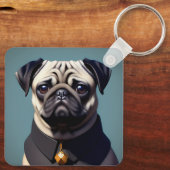 Pug Sleutelhanger (Achterkant)