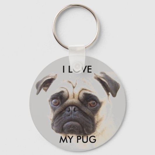 Pug Sleutelhanger (Voorkant)