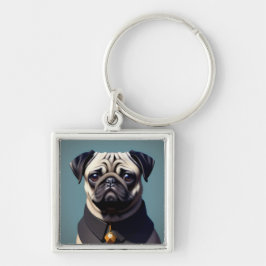 Pug Sleutelhanger
