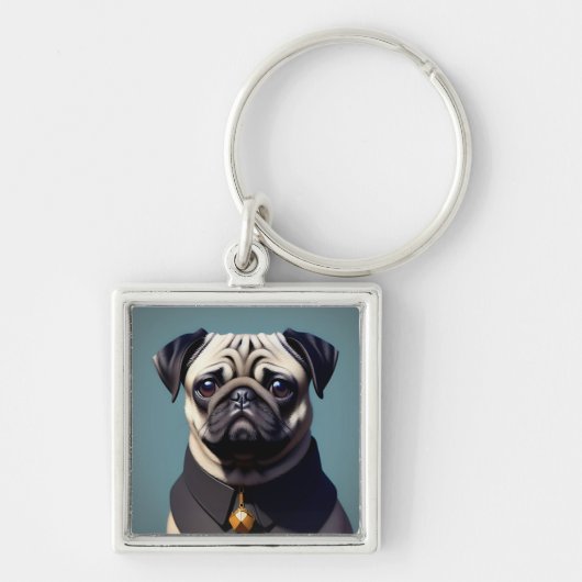 Pug Sleutelhanger (Voorkant)