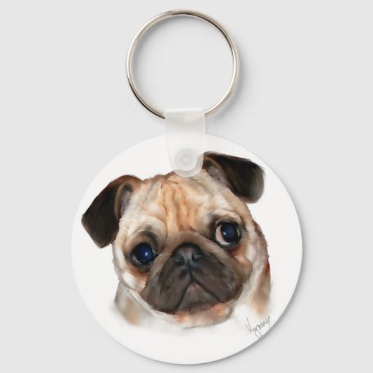 Pug Sleutelhanger (Voorkant)