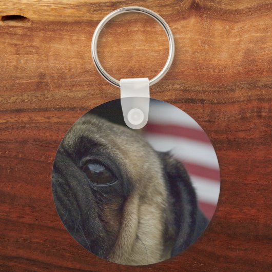 Pug Sleutelhanger # 4 (Voorkant)
