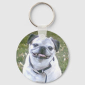 Pug Small Dog Sleutelhanger (Voorkant)