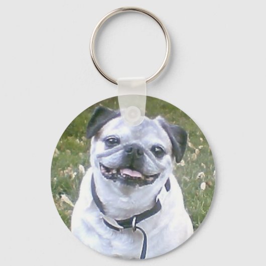 Pug Small Dog Sleutelhanger (Voorkant)