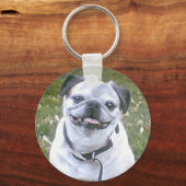 Pug Small Dog Sleutelhanger (Voorkant)