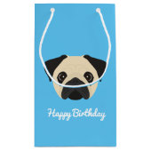 Pug Small Gift Bag Klein Cadeauzakje (Achterkant)