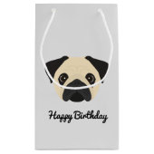Pug Small Gift Bag Klein Cadeauzakje (Achterkant)