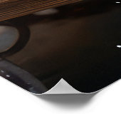 Pug Snowy Sleigh Kerstmisdecor Poster (Hoek)