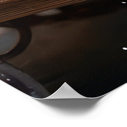 Pug Snowy Sleigh Kerstmisdecor Poster (Hoek)