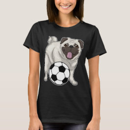 Pug Soccer-speler T-shirt