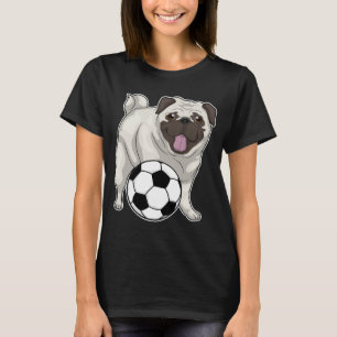 Pug Soccer-speler T-shirt