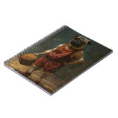 Pug speelt basketbal notitieboek (Linkerzijde)