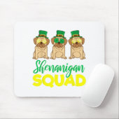 Pug Squad Funny Lucky St Patricks Day 2020 Team Gr Muismat (Met muis)