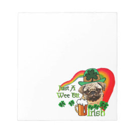 Pug St. Patrick Notitieblok