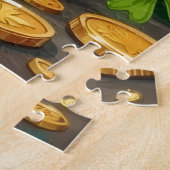 Pug St Patrick’s Day Funny Lucky Dog Legpuzzel (Zijkant)