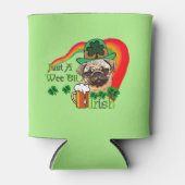 Pug St Patricks Day Blikjeskoeler (Voorkant)