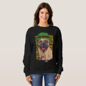 Pug St Patricks Day Irish Green Saint Patrick Luck Trui (Voorkant volledig)