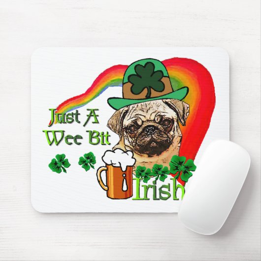 Pug St Patricks Muismat (Met muis)