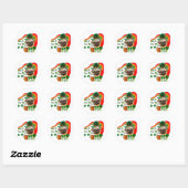 Pug St Patricks Ronde Sticker (Vel)