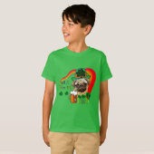 Pug St Patricks T-shirt (Voorkant volledig)
