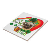Pug St Patricks Tegeltje (Zijkant)