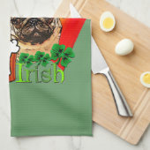 Pug St Patricks Theedoek (Quarter Fold)