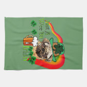 Pug St Patricks Theedoek (Horizontaal)