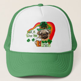 Pug St Patricks Trucker Pet