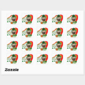 Pug St Patricks Vierkante Sticker (Vel)