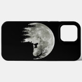 Pug Stand Op Berg Spooky Halloween Moon Case-Mate iPhone Case (Achterkant (horizontaal))