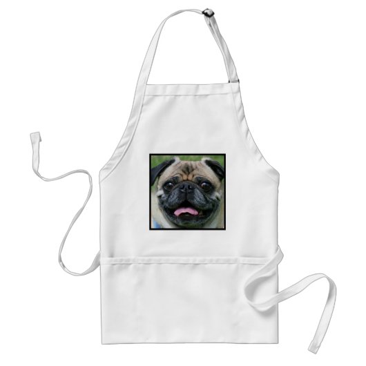 Pug Standaard Schort (Voorkant)