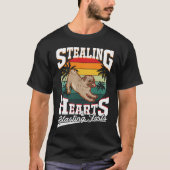 Pug Stealing hearts & blasting farts Valentine's D T-shirt (Voorkant)